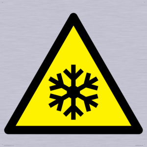 W010 Warning: Low temperature/freezing conditions